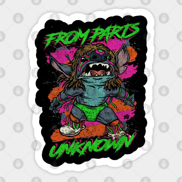 "FROM PARTS UNKNOWN" Sticker by joeyjamesartworx